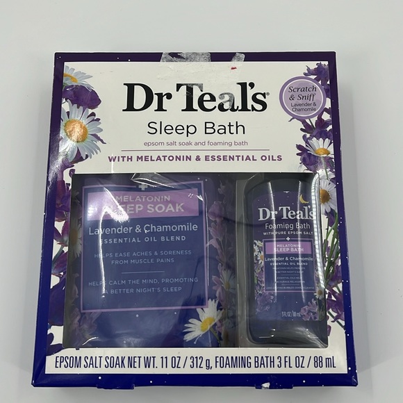 DR TEALS Sleep Bath Lavender & Chamomile Essential Oil  Epsom Salt Foaming Bath - Picture 3 of 10